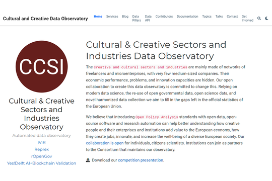 Creative & Cultural Sectors Industries Data Observatory